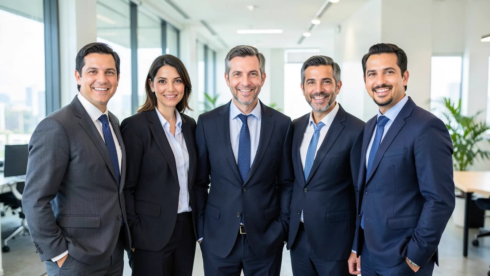 Especialistas da Vértice Seguros no escritório em São Paulo